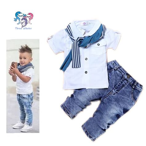 Boys Boutique Clothing Set Cotton Kids Designers Clothes Scarf Brand ...