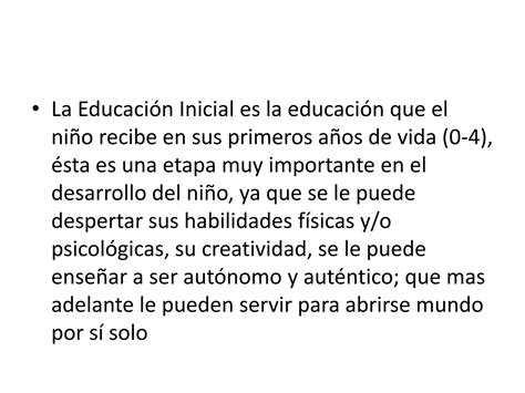 Importancia De La Educacion Inicial Ppt Descarga Gratuita