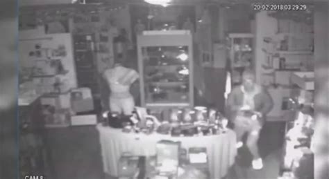 Thief Uses DILDO To Smash Sex Shop Display Cabinet And Steal