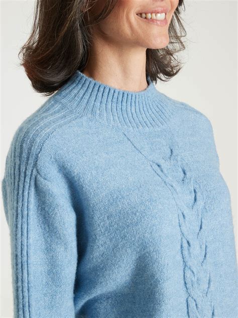 Pull Col Montant En Jersey Envers Daxon Femme Daxon