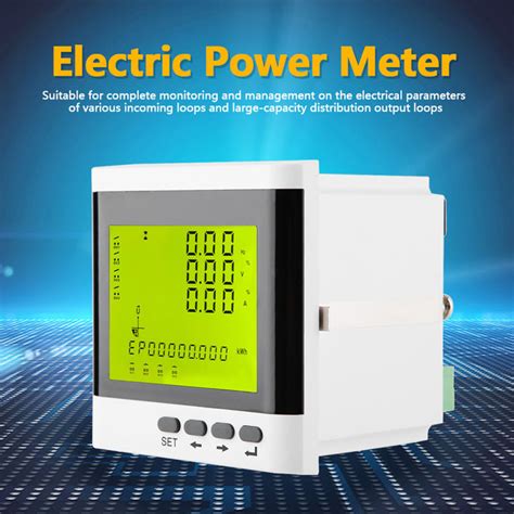 Digital Ammeter Multi Function Three Phase Programmable Electric Power