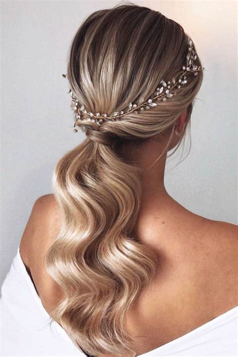 Hottest Bridesmaid Hair Styles Wedding Hairstyles Low Ponytail