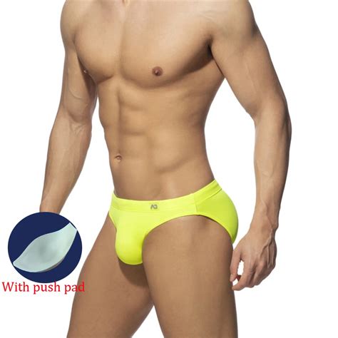 Men S Swimming Trunks Low Waist Bikini Panties Sexy Nylon Solid Color