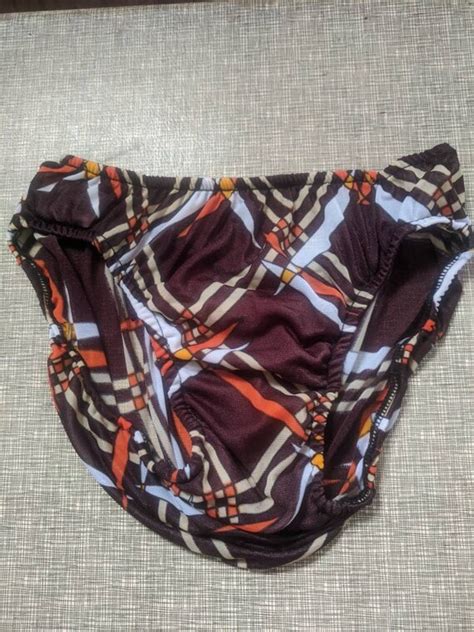 70s Brown Print Bikini Semi Sheer Swimsuit Two Piece Gem