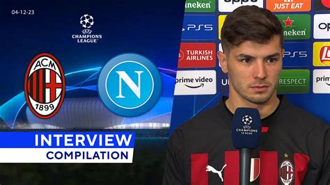 Watch Uefa Champions League Interview Compilation Ac Milan Vs Napoli