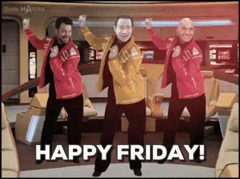 Happy Friday GIF - HappyFriday StarTrek Dance - Discover & Share GIFs