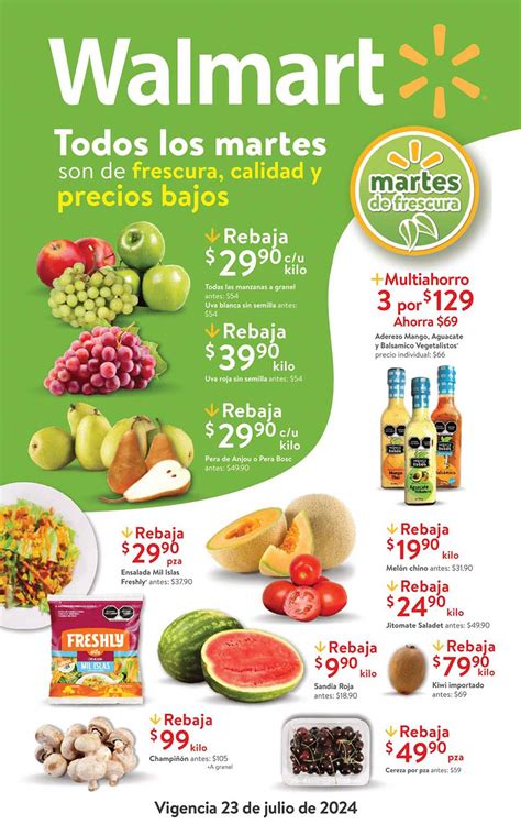 Folleto Martes De Frescura Walmart De Julio