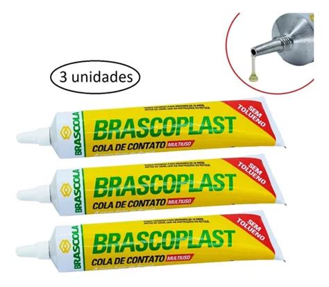 Brascoplast Cola De Contato 75g Brascola 3 Unidades Parcelamento