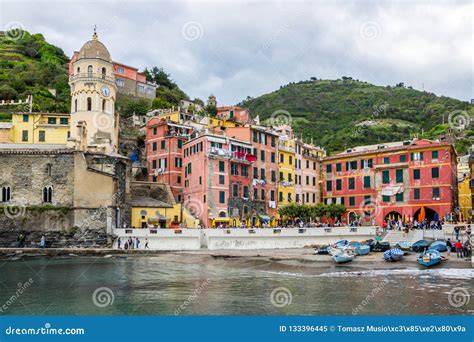 Vernazza in Cinque Terre in Italy Editorial Image - Image of water, landmark: 133396445