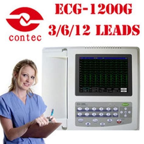 12 Channel Ecg Machine Contec 1200 G With Touch Screen At Rs 52000