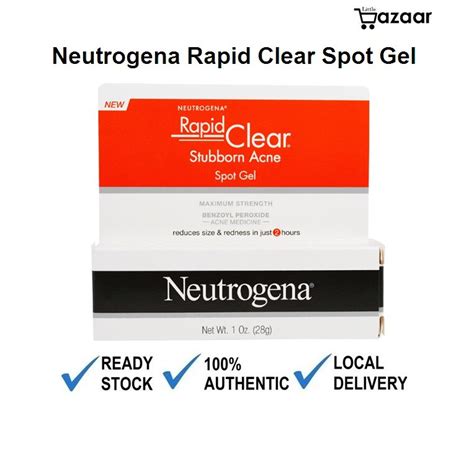 Neutrogena Rapid Clear Stubborn Acne Spot Gel Maximum Strength 28 G Shopee Malaysia