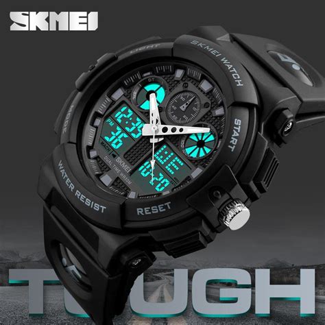 K P Skmei Luxury Men Sports Led Digital Watch Milit R Armbandsur