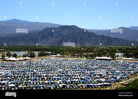 Indio, California USA 19th April, 2013 Aerial view of the Coachella ...