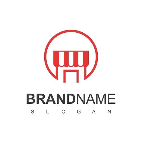 Premium Vector Store Logo Template Market Symbol