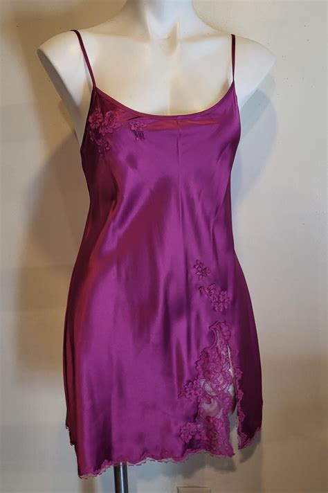 Victoria S Secret Babydoll Nightgown Lingerie Satin P Gem