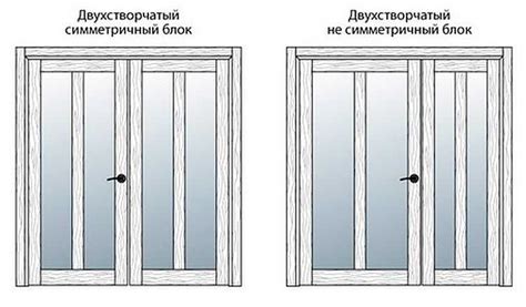 Двери межкомнатные распашные двустворчатые (двойные): размеры, виды