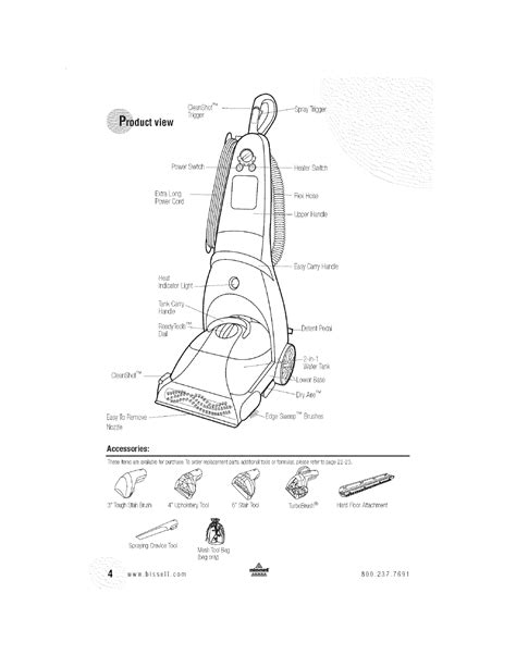 Bissell 9500 User Manual Vacuum Manuals And Guides L0704238