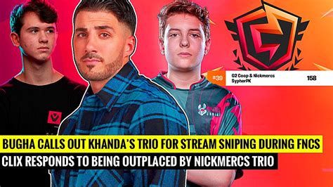 Clix ROASTED After OUTPLACED By NICKMERCS Trio Bugha CALLS OUT