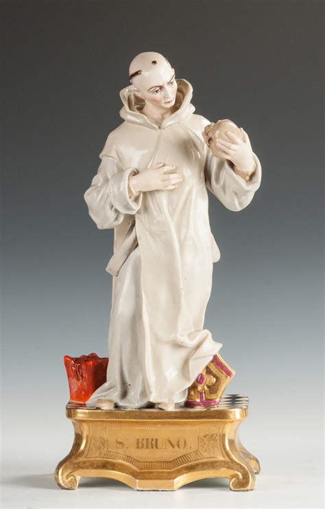 Porcelain Statue of St. Bruno | Cottone Auctions