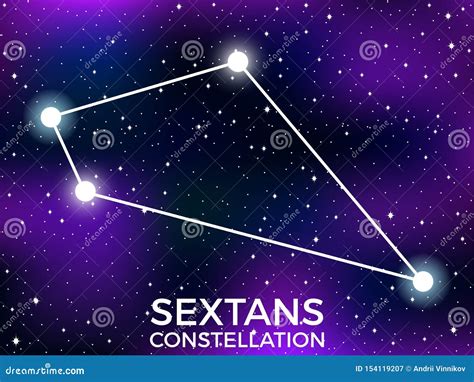 Constelaci N De Sextans Cielo Nocturno Estrellado Racimo De Estrellas Y