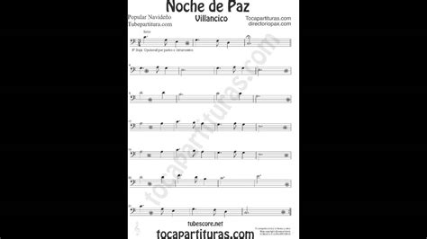 Noche De Paz Partitura En Clave De Fa Para Tromb N Tuba Chelo Fagot