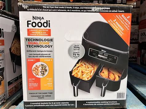 Ninja Dual Zone Air Fryer 8 Qt 76 L At Costco 3180 Laird Rd Mississauga And Oakville