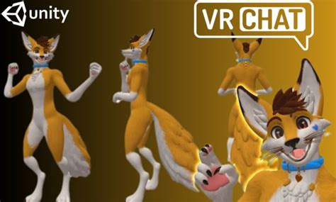 Vrchat Avatar Furry Avatar Fursona Nsfw 3d Model For Vr Vtuber