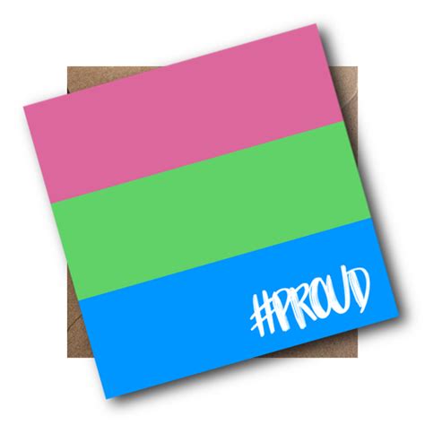 Polysexual Pride Flag Proud Greeting Card The Pride Shop