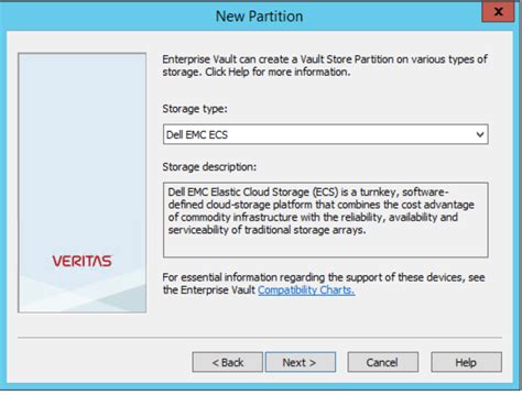 Configuring An Ecs Streamer Based Vault Store Partition Dell Ecs