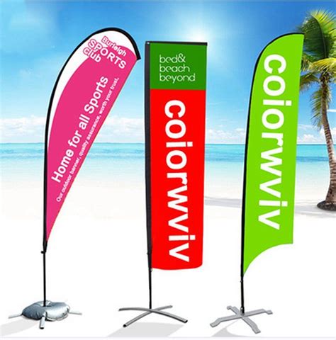 Outdoor Flying Feather Advertising Banner Flags - Beach Flag and ...