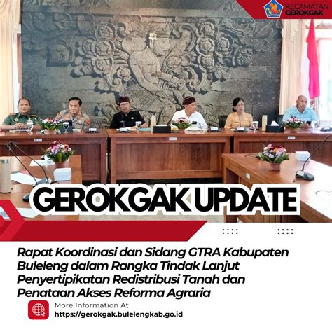 rapat koordinasi  sidang gtra kabupaten buleleng  rangka tindak