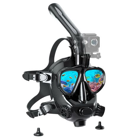 SMACO M8058C Full Face Snorkel Diving Mask With Camera Mount