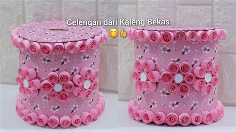 DIY Cara Membuat Celengan Dari Kaleng Bekas Kardus Kerajinan Tangan