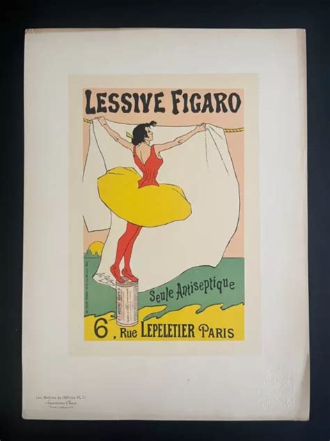 LES MAÎTRES DE l Affiche Planche originale 71 Lessive Figaro Léo