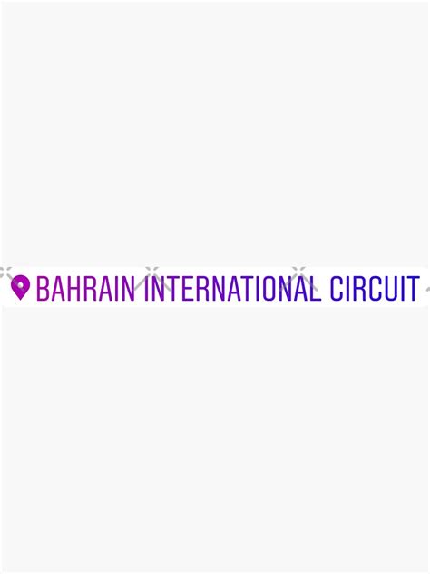 Instagram Location Sticker Of Bahrain International Circuit Sticker