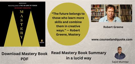 Robert Greene Mastery Book Summary & Free Book PDF