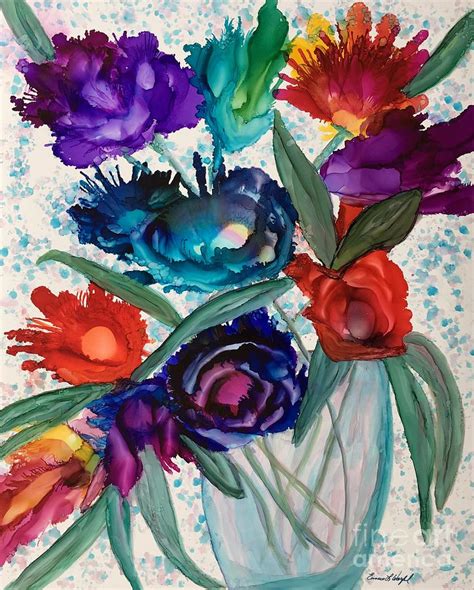 Matthews Farmers Market Flowers Painting By Eunice Warfel Fine Art