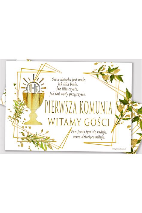 Personalizowany Plakat Komunijny Z Imieniem Z Ocisty Wdzi K