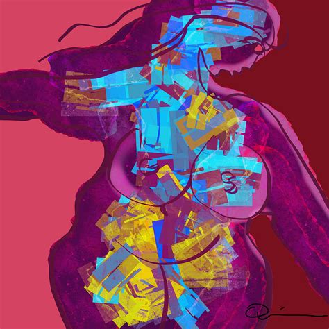 Purple Nude Digital Art By Jeffrey Quiros Pixels