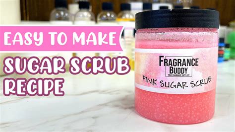 How To Make A Sugar Scrub Pink Edition Youtube