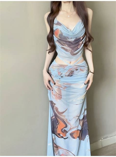 Swimsuit Female Sexy Long Skirt Bikini Three Piece Korean Style Fashion Beach Vacation Travel