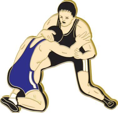 Enamel Sports Pins | Wrestling Pin