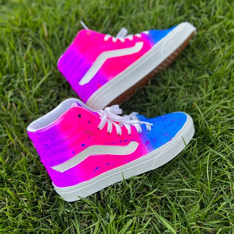 Rainbow Vans - Etsy