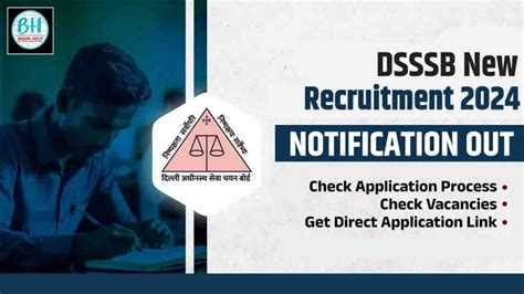 DSSSB New Recruitment 2024 Advt 05 2024 Online Apply Start