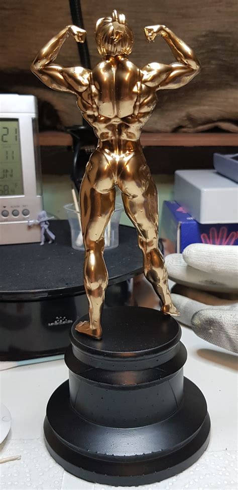 Female Bodybuilder Trophy V2 3D Model CGTrader