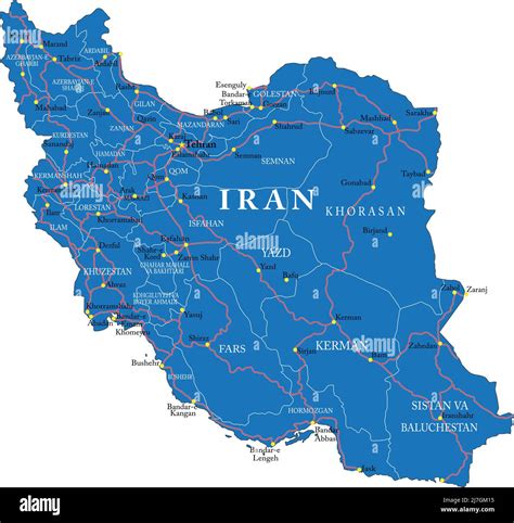 Iran Highly Detailed Vector Map With Administrative, 42% OFF