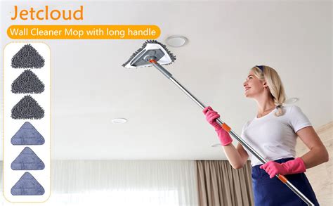 Jetcloud Triangle Cleaning Mop Adjustable Extendable Wall Cleaning Mop