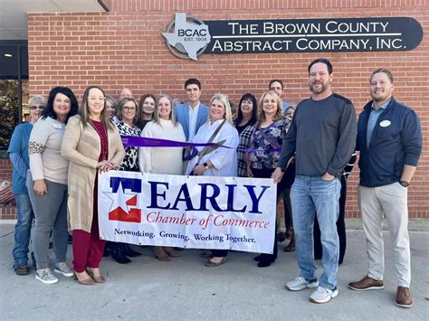 Early Chamber Welcomes Brown County Abstract Company As New Member