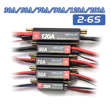 Flycolor 80a Hv Brushless Esc Controller 120a Esc Controller Boat