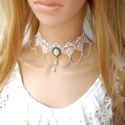 Кружевные изящное украшение на шею: идеи чокеров 4 | Jewelry, Lace ...